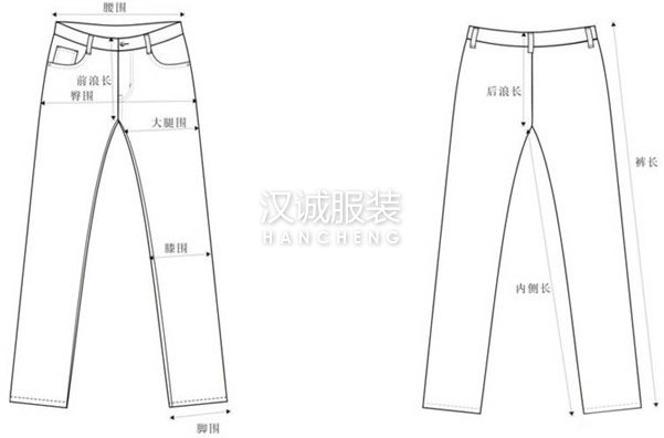 男褲裁剪圖 男褲裁剪圖